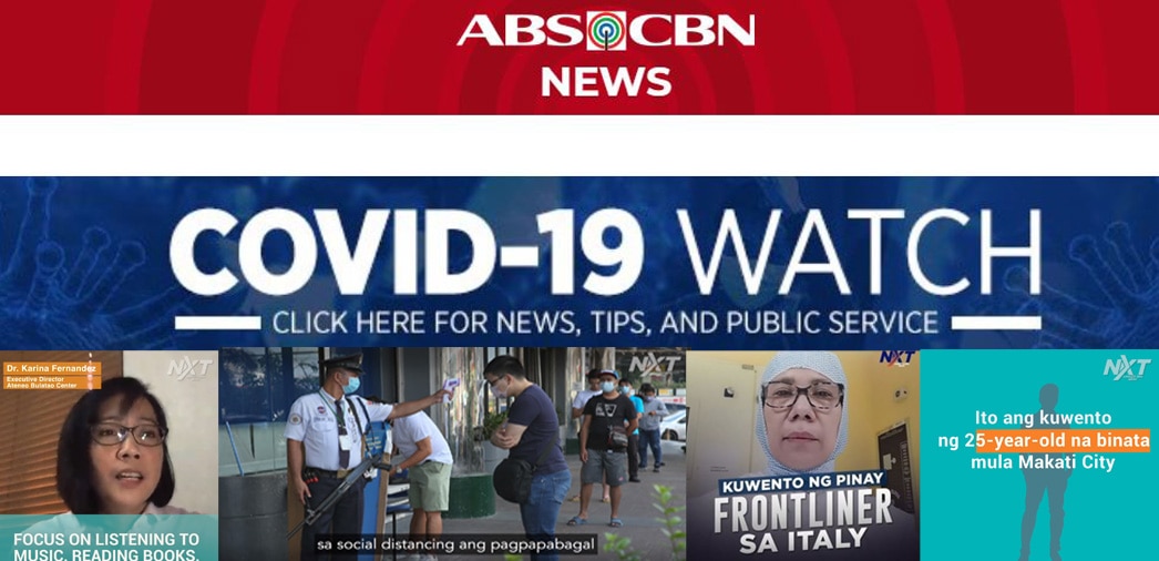 ABS-CBN News keeps Filipinos informed about COVID-19 on digital