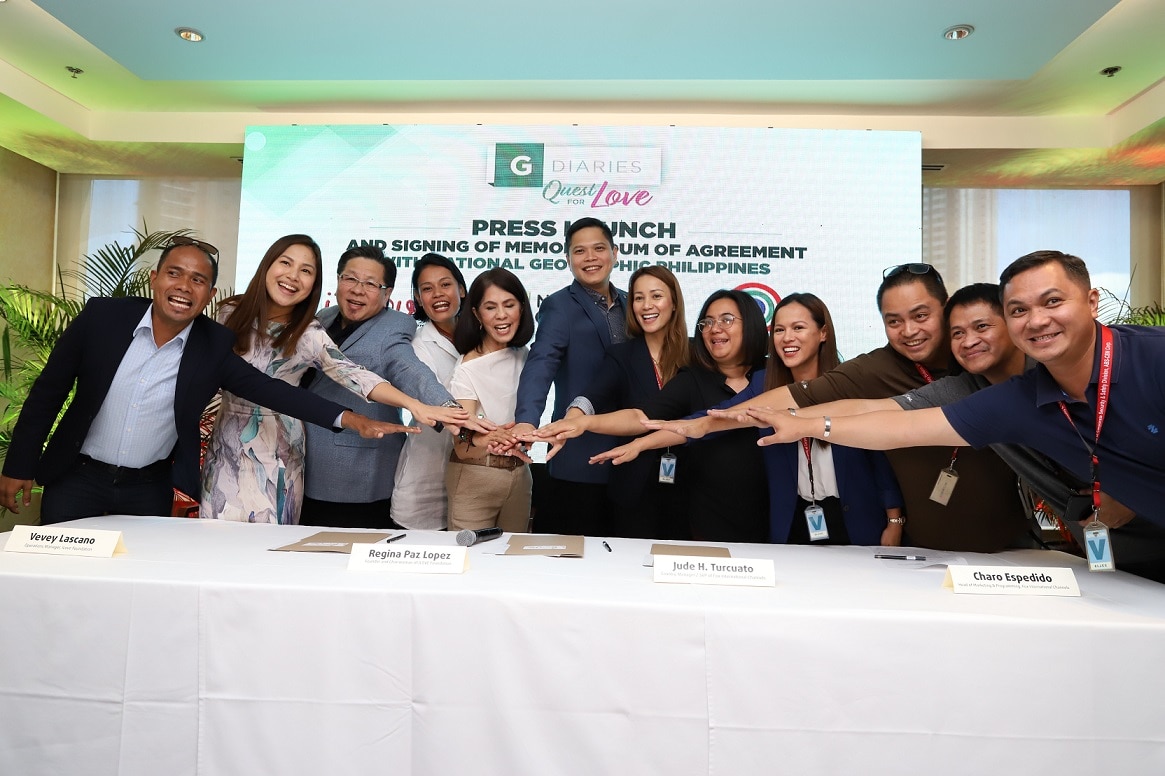 Gina Lopez with partners of I LOVE Foundation and G Diaries