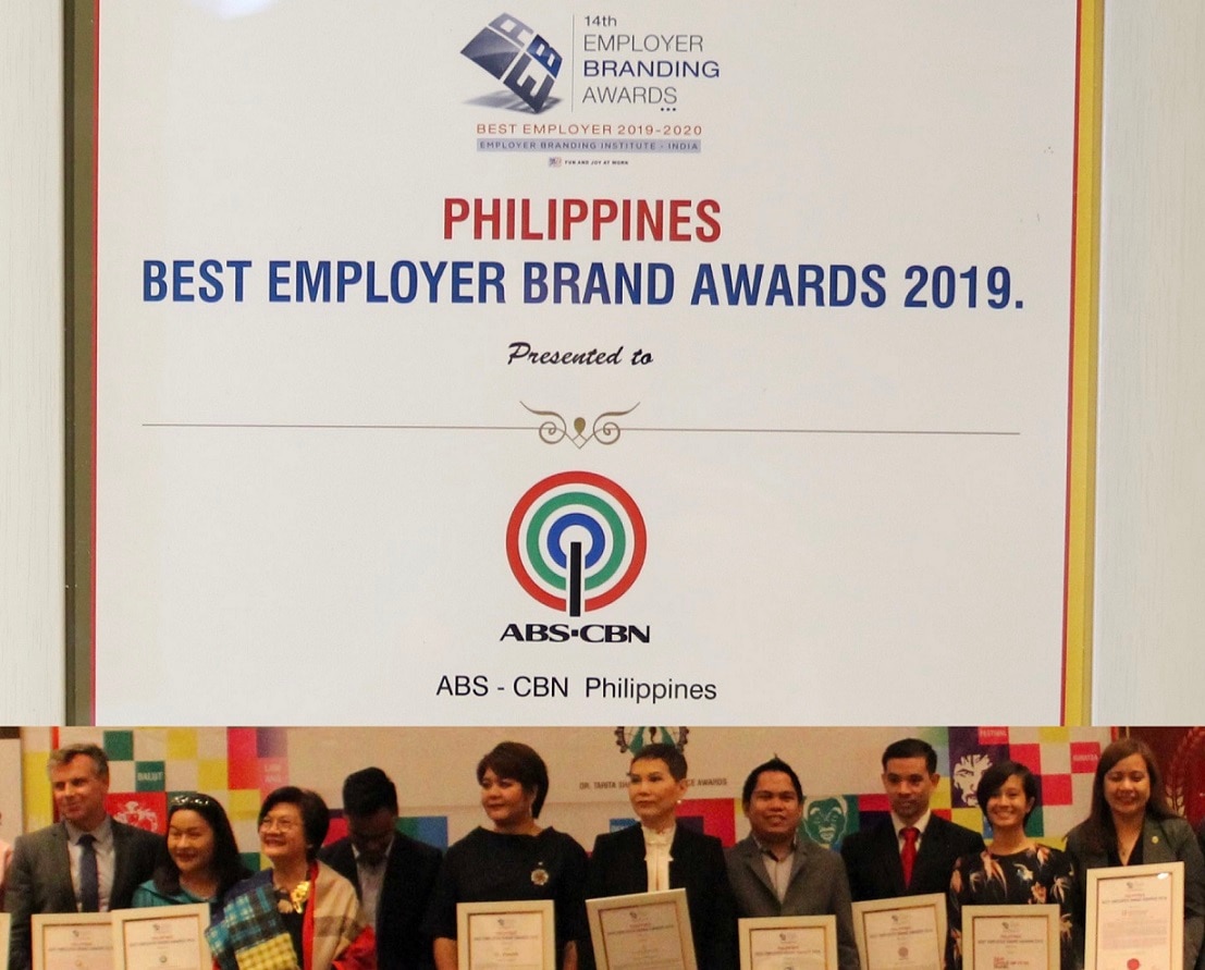 ABS-CBN recognized as Outstanding Employer at PH Employer Brand Awards