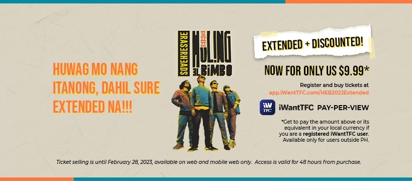 iWantTFC responds to new Eraserheadsmania, extends PPV offering on legendary band's "Huling El Bimbo Reunion Concert"