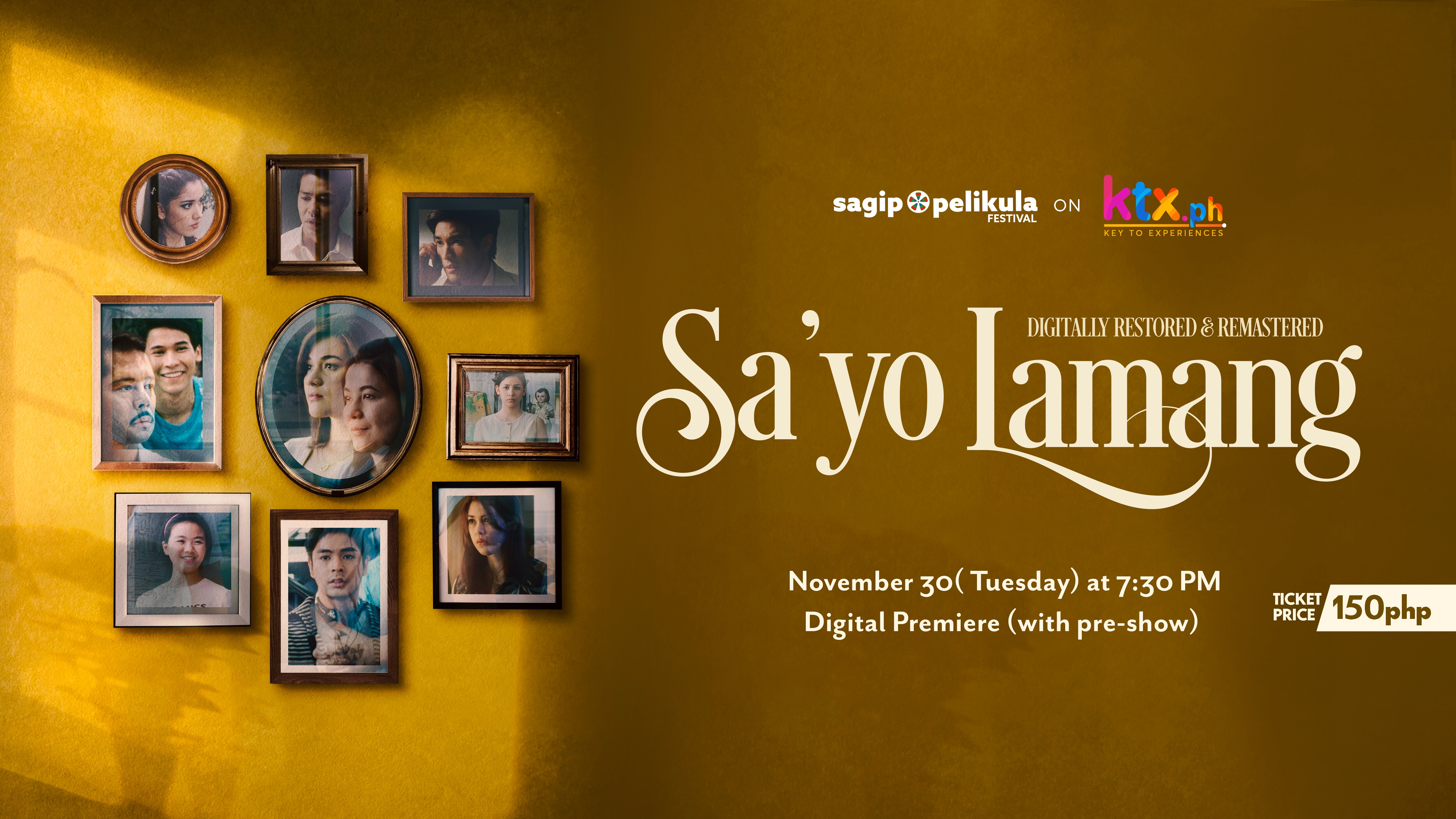 Digitally restored family-drama film 'Sa'yo Lamang' showing on Sagip Pelikula Festival
