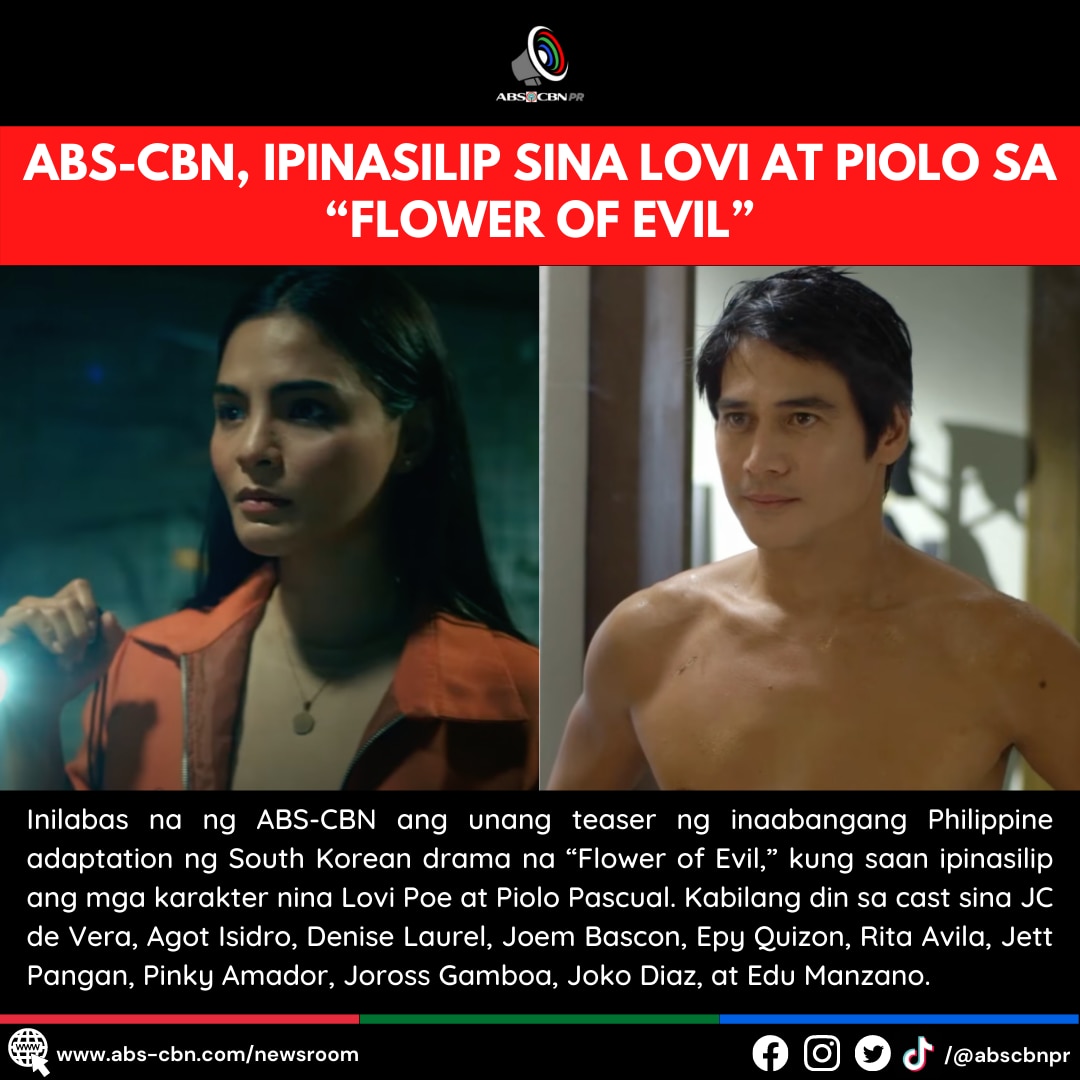ARTCARD (FILIPINO) ABS CBN, ipinasilip sina Lovi at Piolo sa _Flower of Evil_