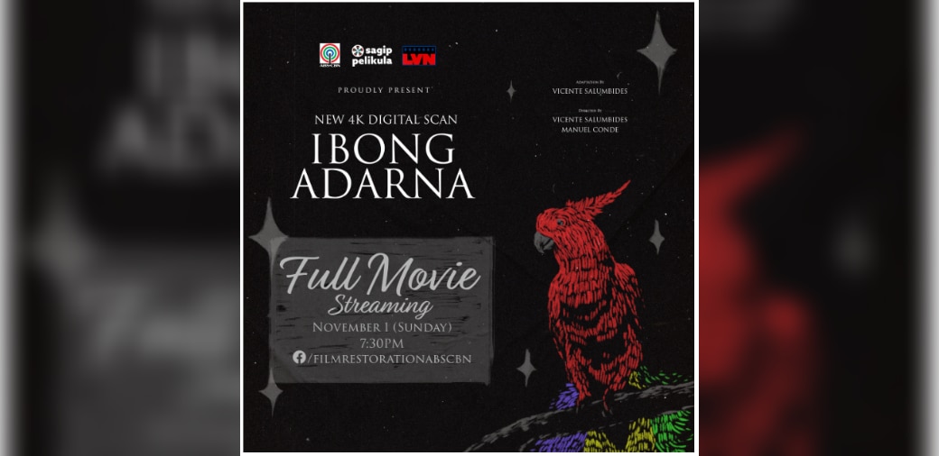 Remastered Pinoy classic film "Ibong Adarna," streams for free on November 1