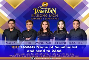 Five semifinalists battle for vocal supremacy in “Tawag ng Tanghalan" semifinals