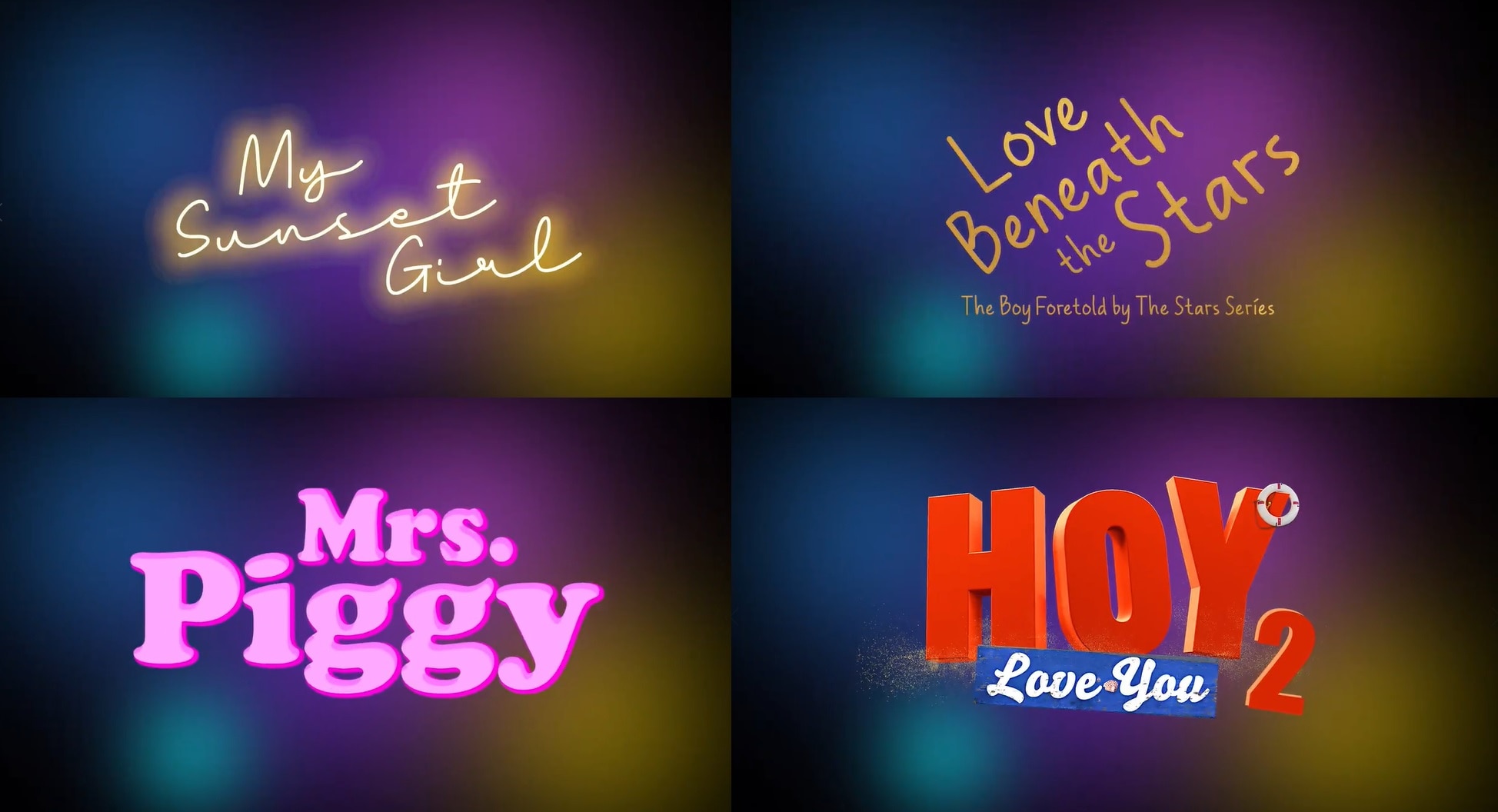 Upcoming iWantTFC originals My Sunset Girl, Love Beneath the Stars, Mrs  Piggy, and Hoy Love You Season 2