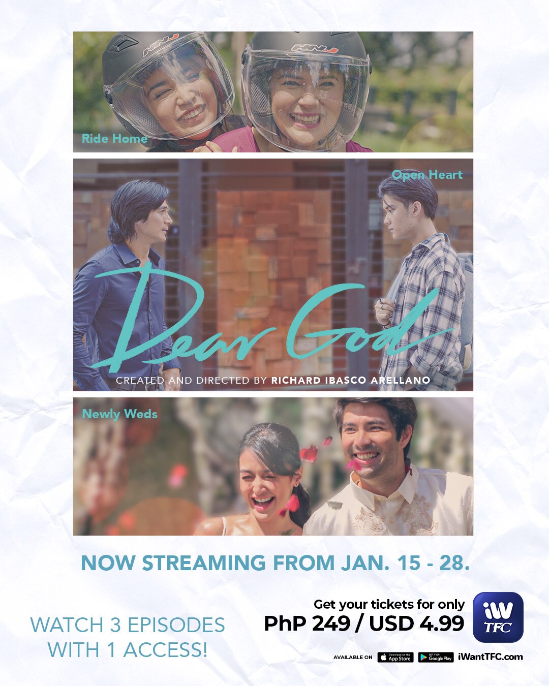Dear God's first 3 episodes streaming now on iWantTFC