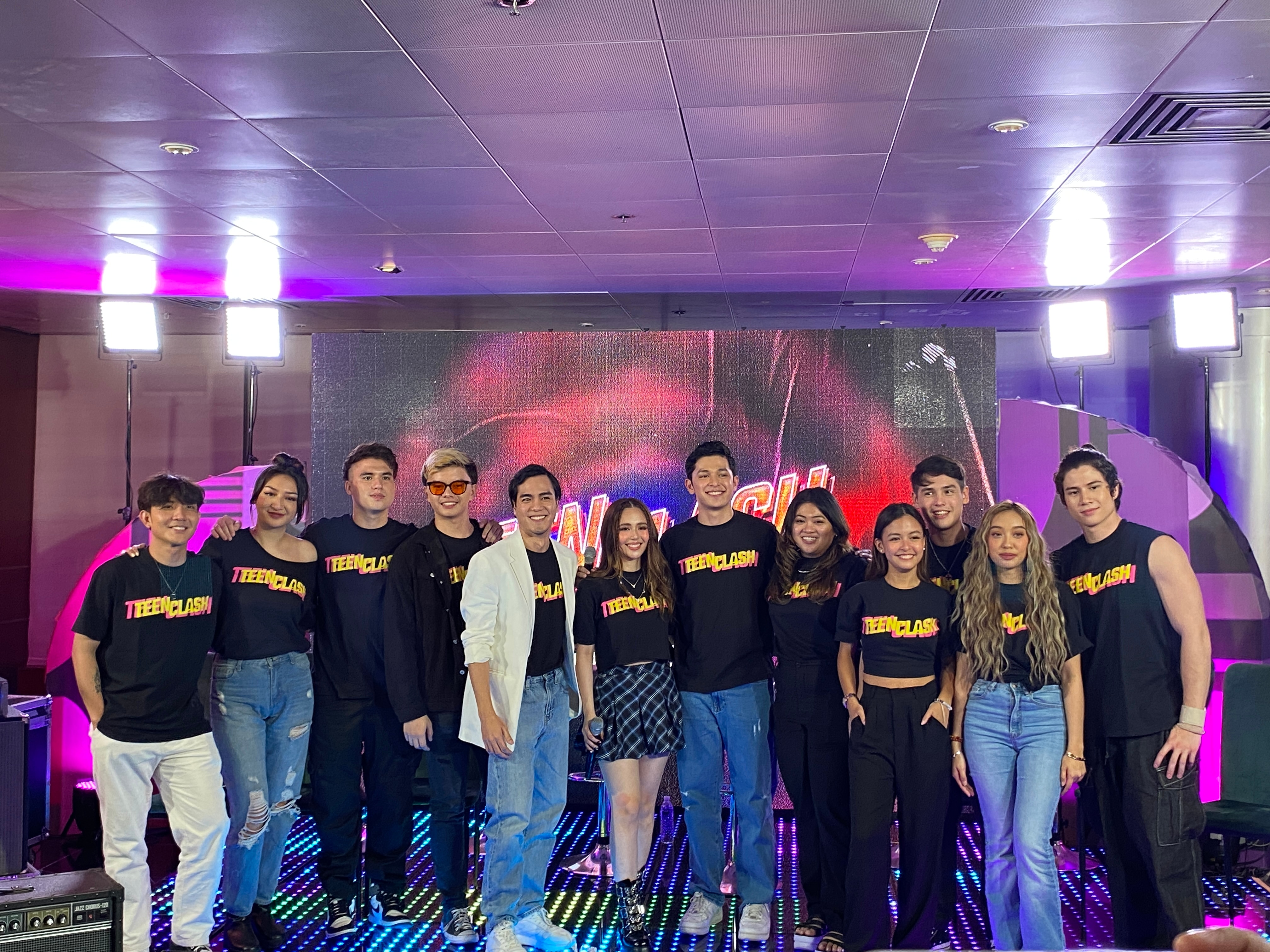 The cast of Teen Clash at the finale mediacon