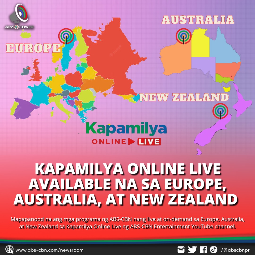 ARTCARD (FILIPINO) KAPAMILYA ONLINE LIVE AVAILABLE NA SA EUROPE, AUSTRALIA, AT NEW ZEALAND