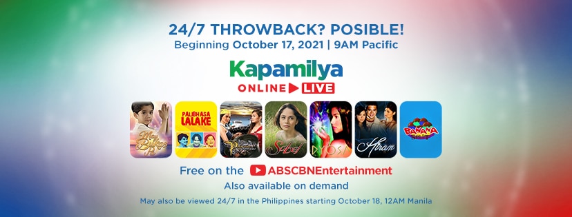 Classic ABS-CBN TV series and exclusive YouTube shows now available overseas 24/7 on ABS-CBN Entertainment YouTube channel