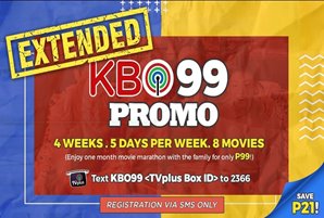 “Abandoned,” “Buybust,” and “Ulan” among fresh movies in KBO 99 promo extension