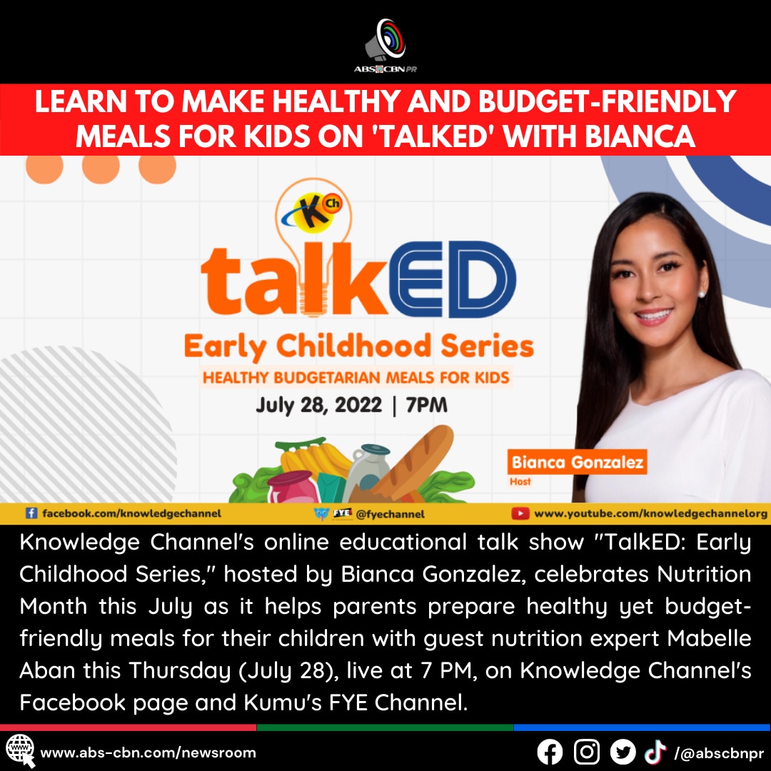 LEARN TO MAKE HEALTHY AND BUDGET FRIENDLY MEALS FOR KIDS ON 'TALKED' WITH BIANCA (ENG)