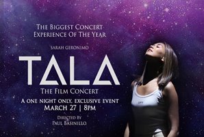 Sarah G's "TALA: The Film Concert" to premiere exclusively on KTX.PH, iWantTFC, and TFC IPTV on March 27