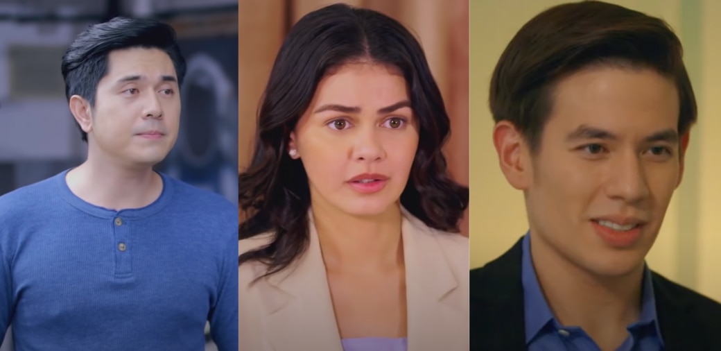 Andrei, Camille, and Cedric (Paulo Avelino, Janine Gutierrez, and Jake Ejercito)