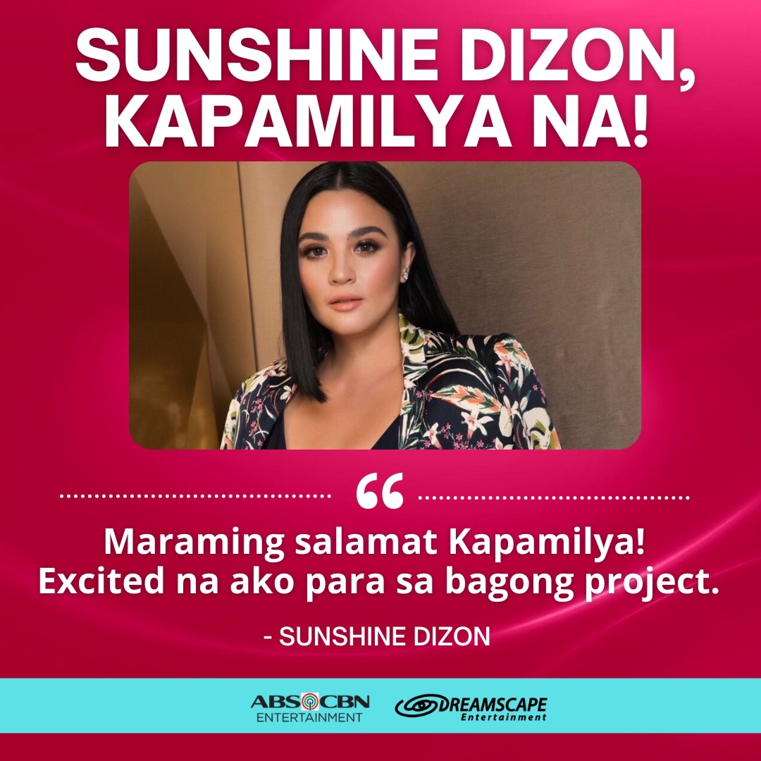 Sunshine Dizon is now a Kapamilya