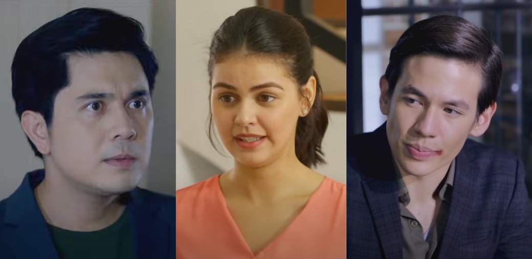 Andrei, Camille, and Cedric (Paulo Avelino, Janine Gutierrez, and Jake Ejercito)