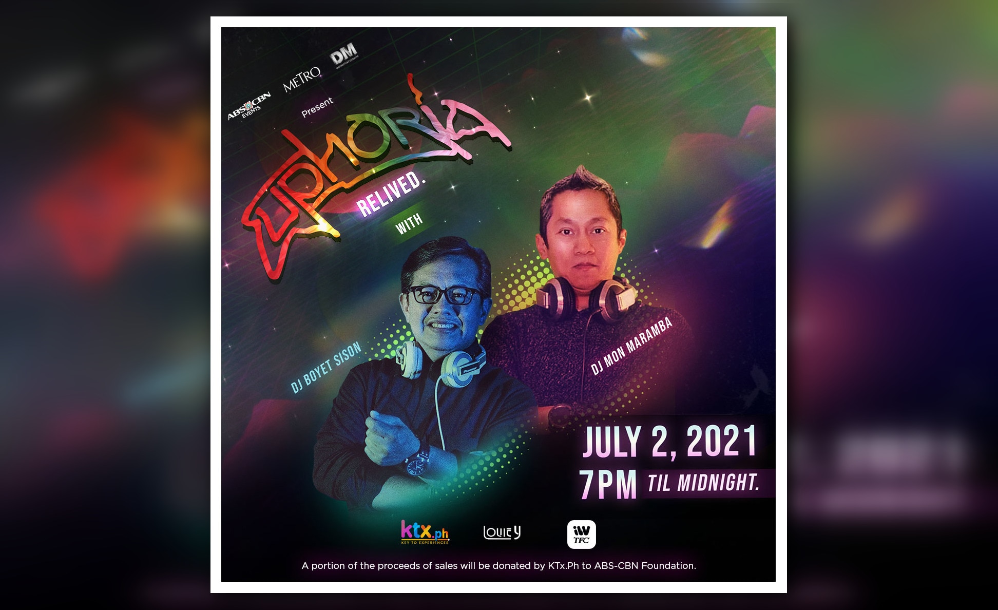 Virtual throwback disco party "Euphoria Relived" happening on July 2