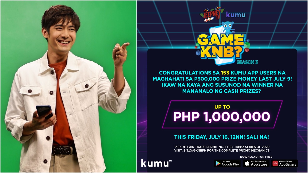 Up to P1 million cash prize ready for the taking in “Game KNB?’s” July 16 episode