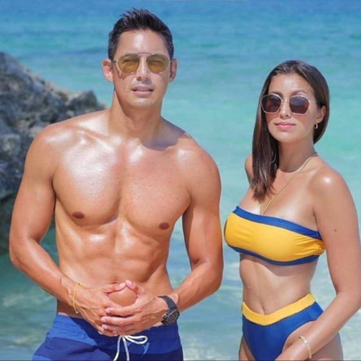 Hosts of Beached Marc Nelson and Rachel Peters