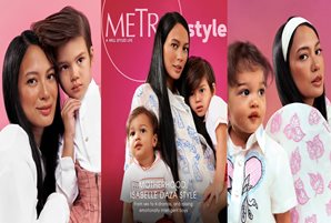 Isabelle Daza graces cover of Metro.Style with sons Balthazar and Valentin