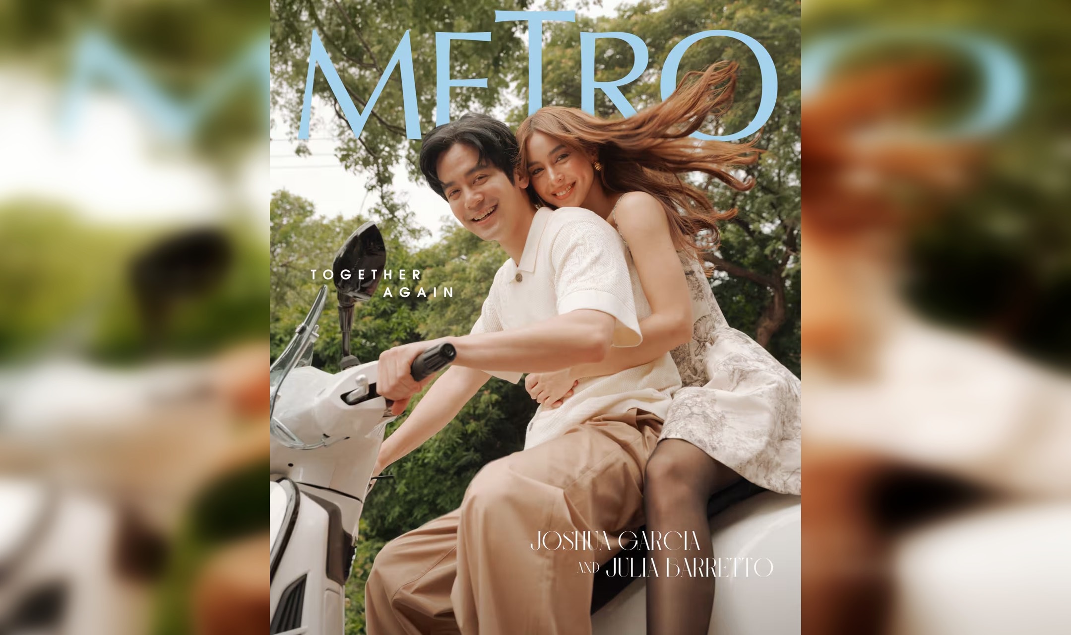 JoshLia together again on Metro cover