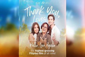 "Hello, Love, Again" breaks box office records in 10 days, now the highest-grossing Filipino film of all time with P930M worldwide sales