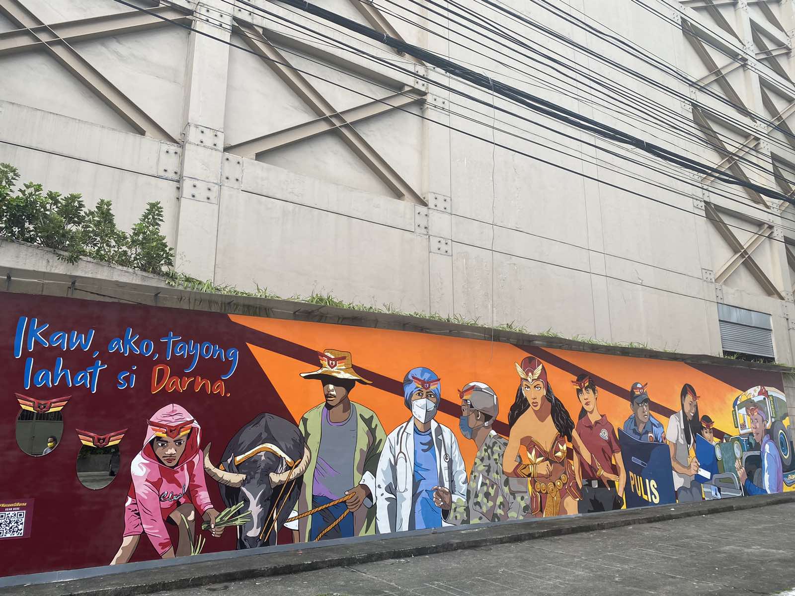 Darna mural at the ABS CBN compound