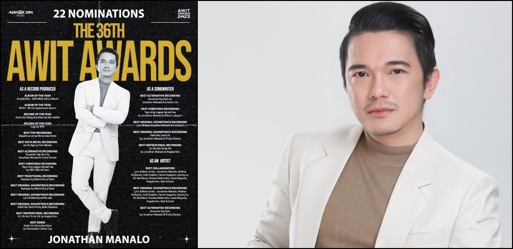 Jonathan Manalo earns 22 noms in this year's Awit Awards