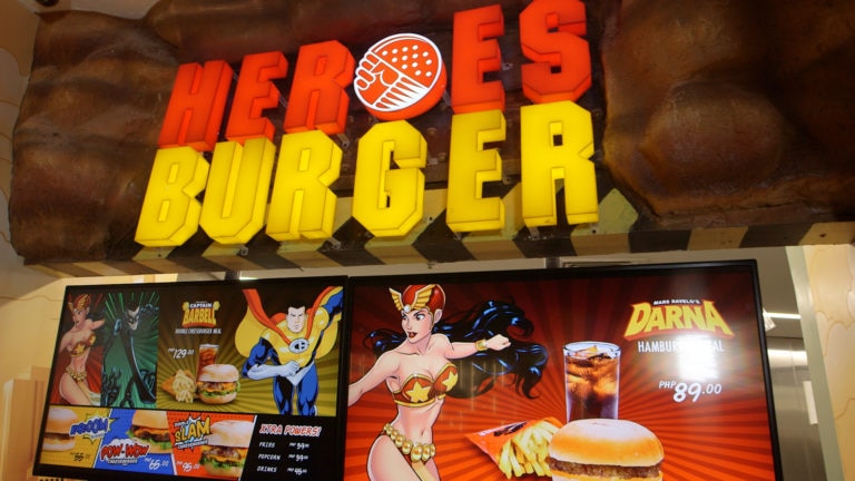 Try the new Pinoy Komiks-themed organic “Heroes Burger” at ABS-CBN Studio XP