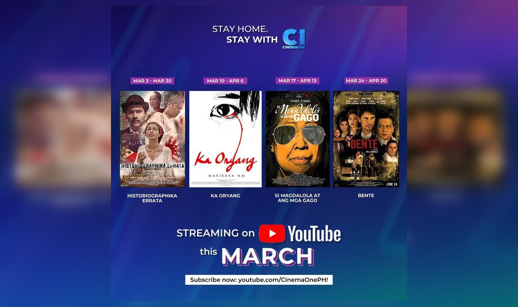 Thought-provoking Pinoy movies to catch on Cinema One YouTube channel