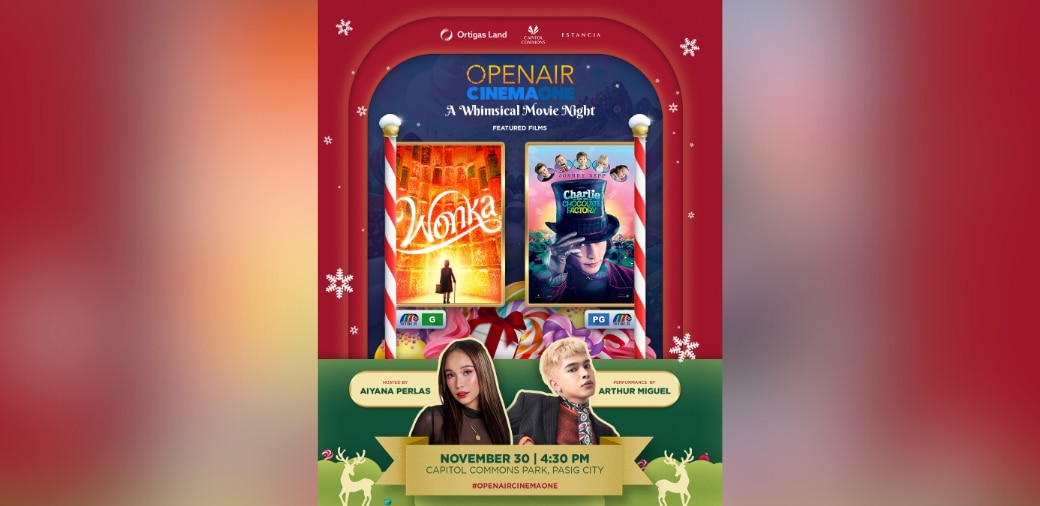 Open Air Cinema One brings "Wonka" and "Charlie and the Chocolate Factory" this Holiday season