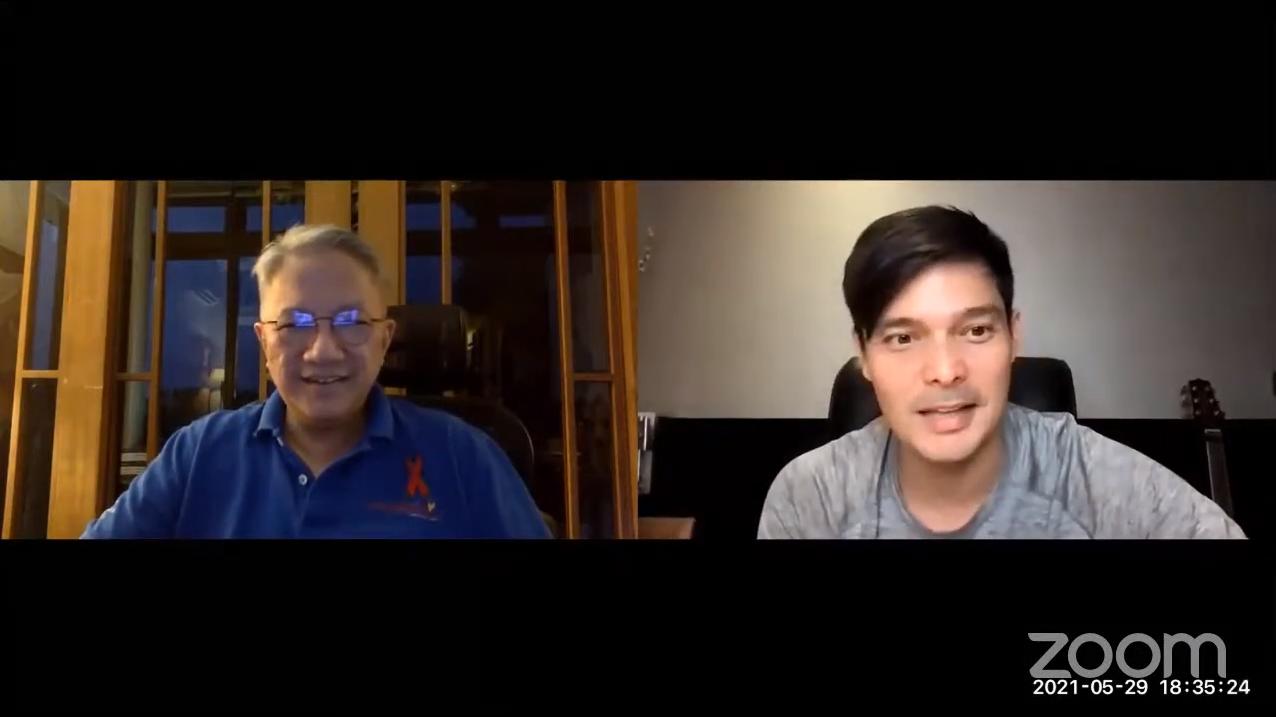 Father Tito with Dingdong Dantes