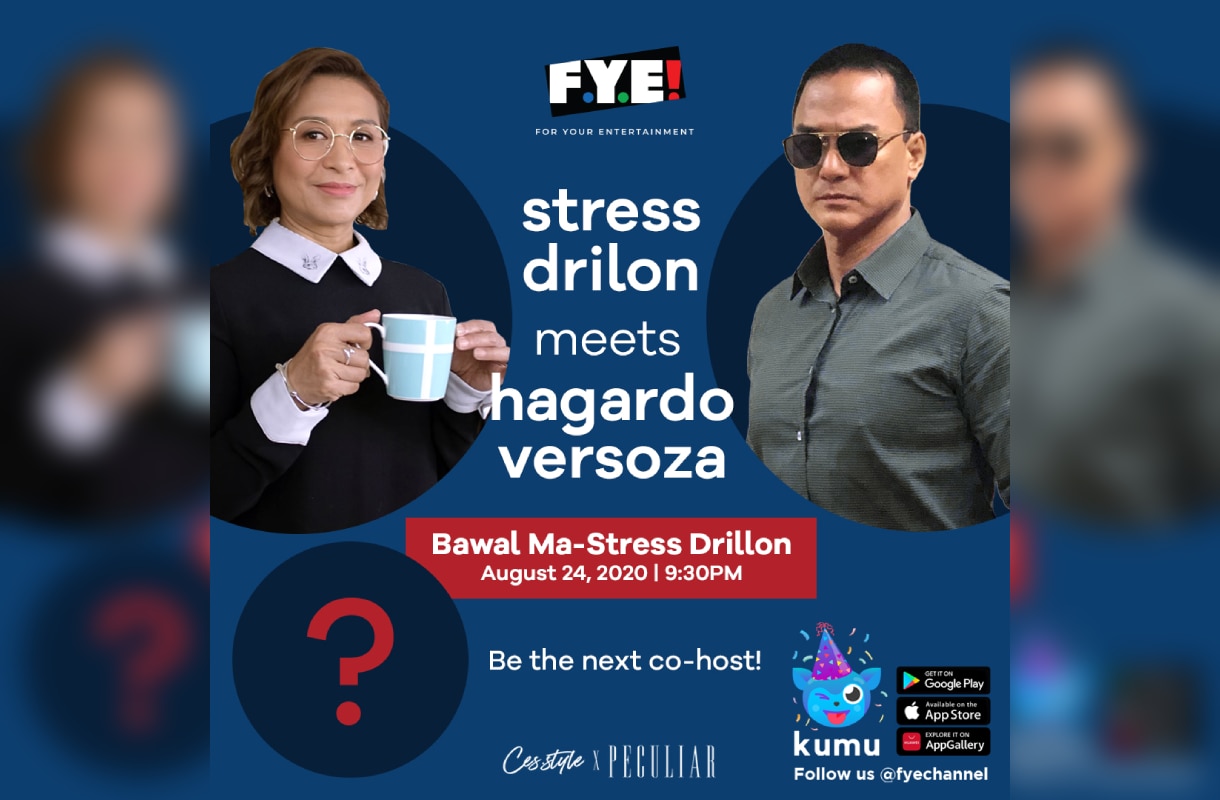 Ces Drilon meets 'Haggardo Versoza' in upcoming "Bawal Ma-Stress Drilon" on FYE Channel