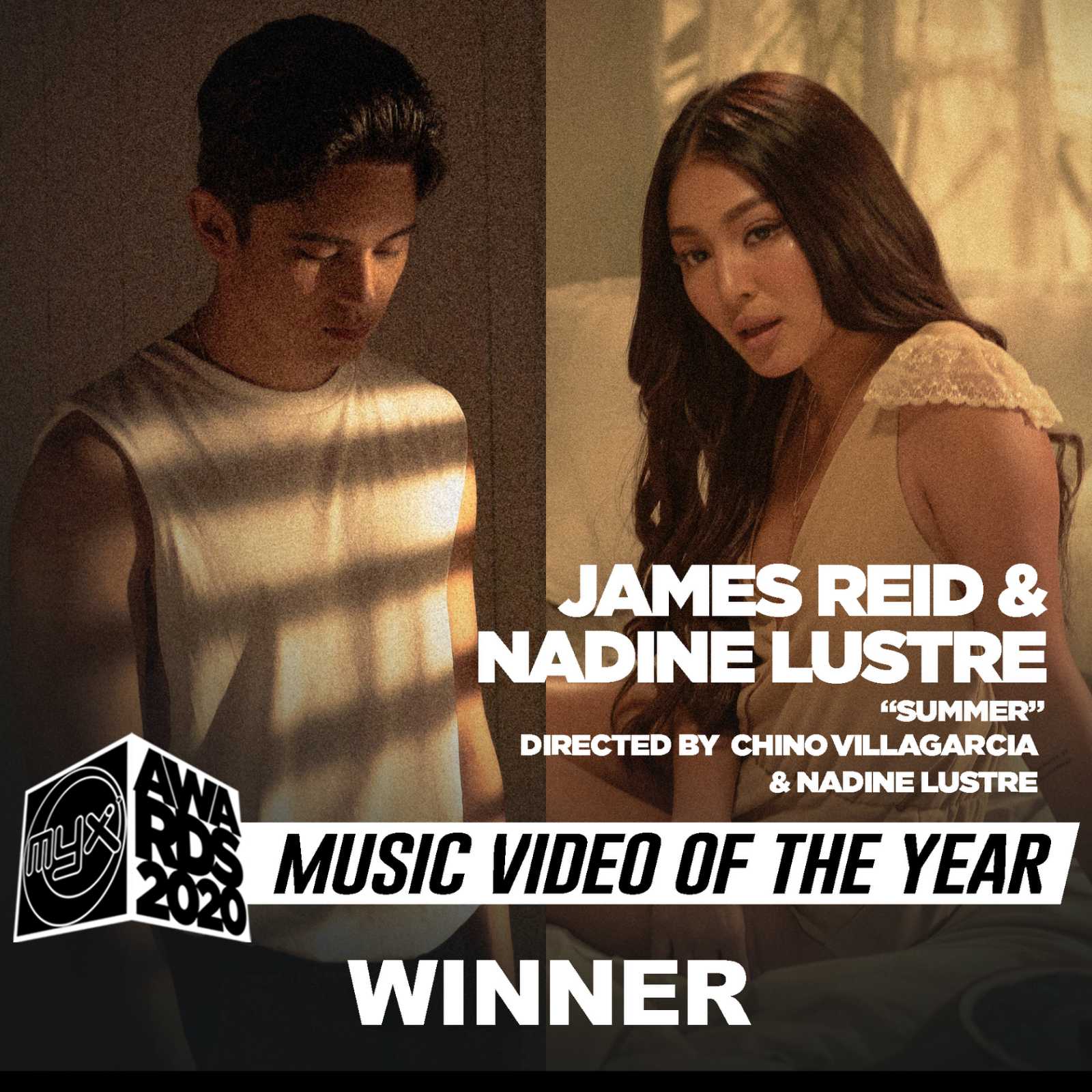 James Reid and Nadine Lustre win Music Video of the Year for Summer