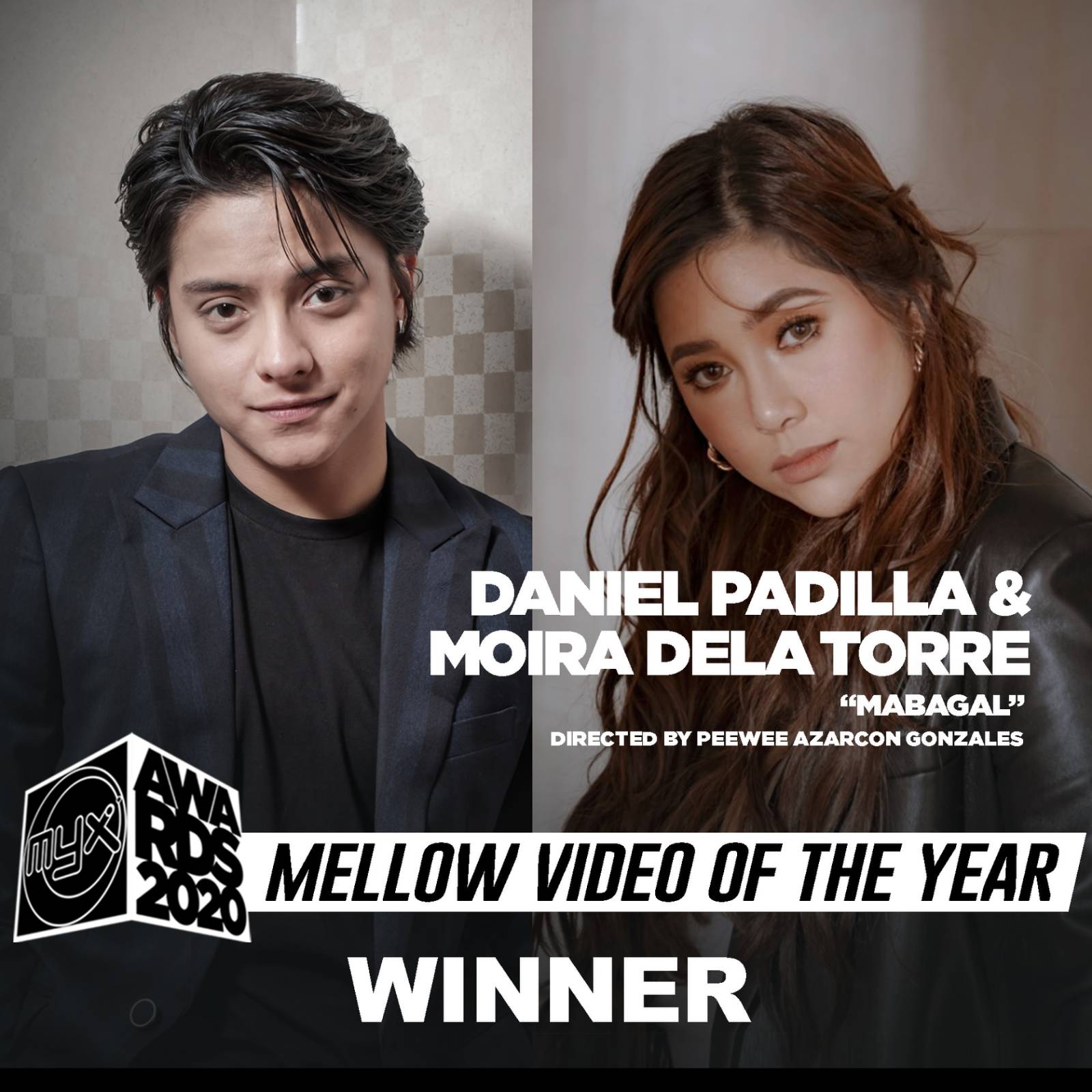 Mabagal by Daniel Padilla and Moira dela Torre is Mello Video of the Year
