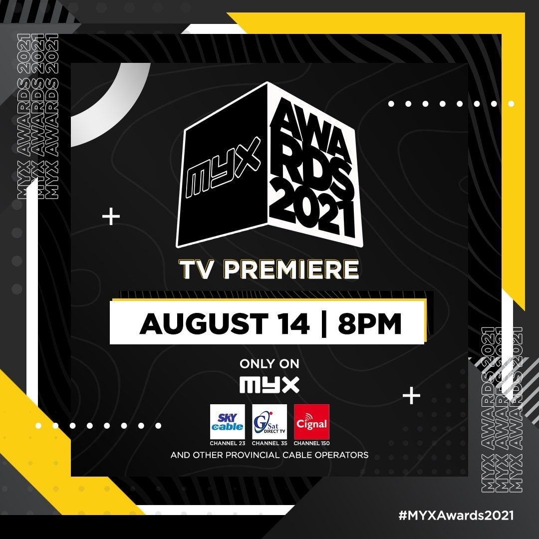 MYXAwards2021 TV premiere on August 14