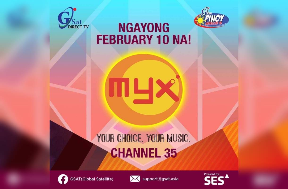 GSAT to air MYX starting February 10