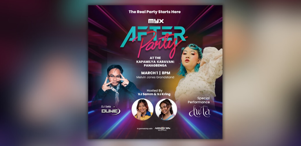 dwta headlines "MYX After Party" in Baguio