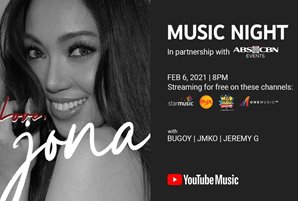 Jona ignites the love month celebration in "YouTube Music Night's" free virtual concert
