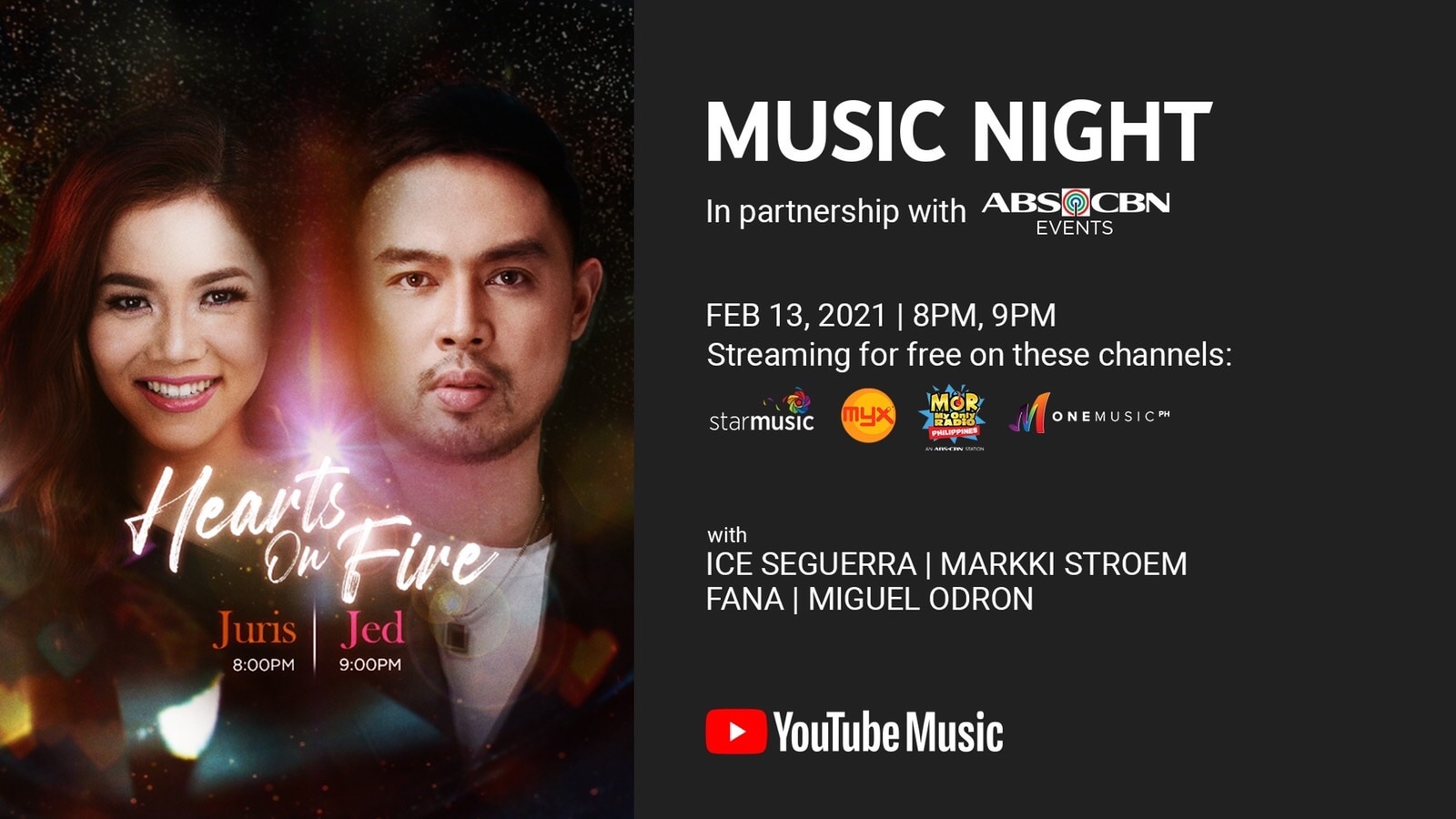 YouTube Music Night _ Hearts on Fire _ Juris and Jed