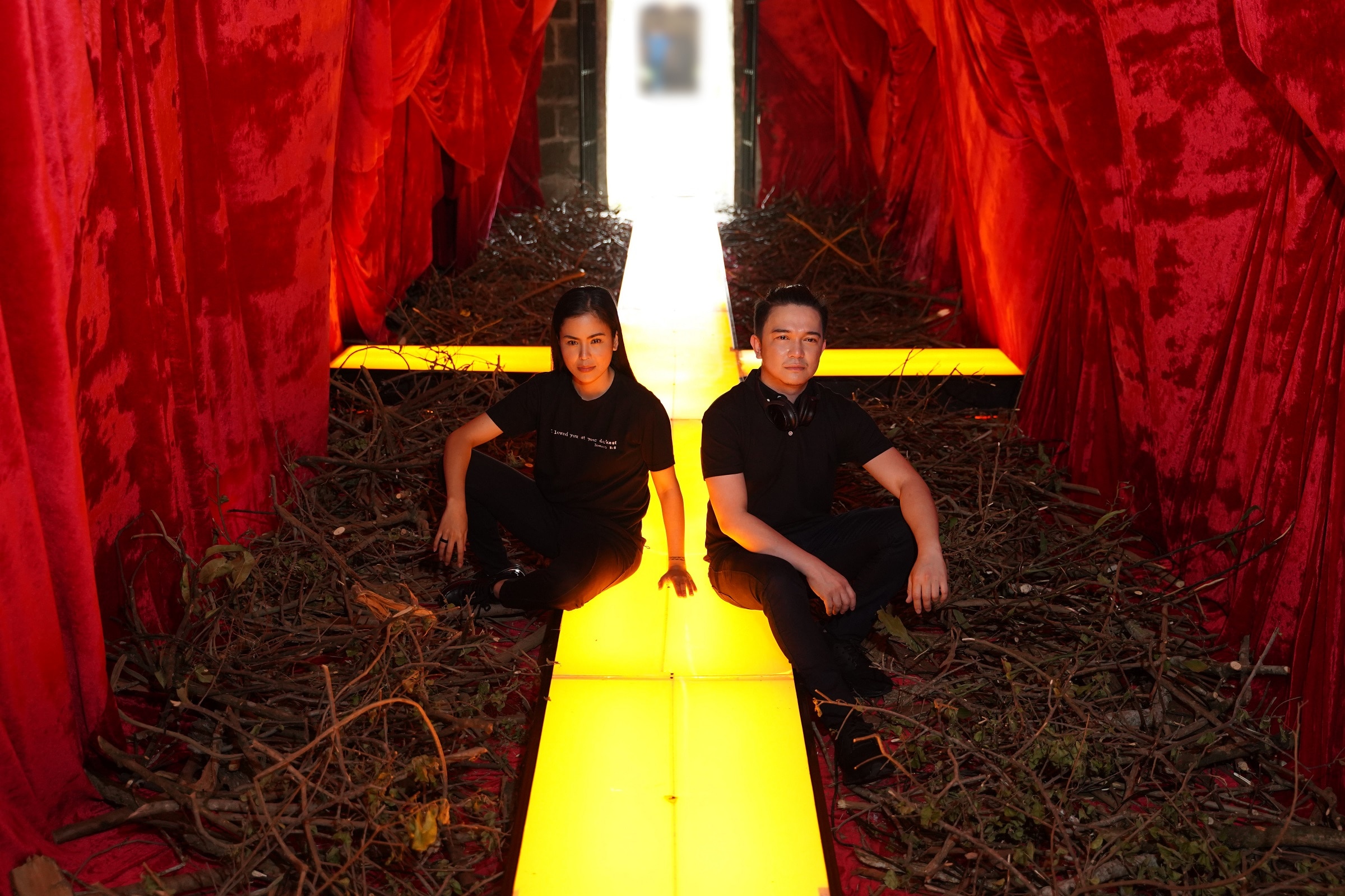 Jonathan Manalo creates the music for Kristine Lim's "TETELESTAI" art installation