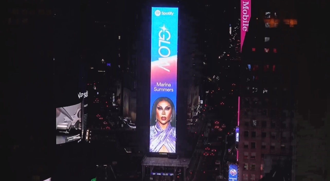 Marina Summers   Spotify Glow   NY Times Square