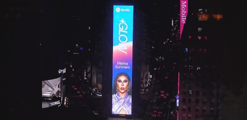 Marina Summers radiates beauty in New York Times Square billboard