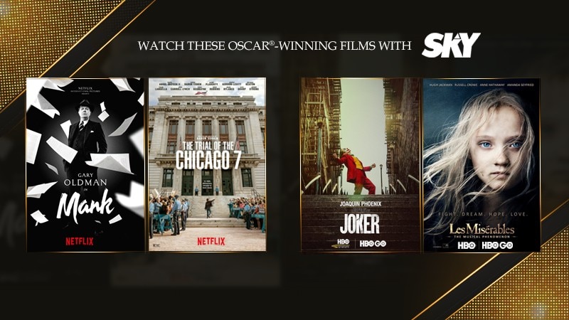 Oscar®-winning and nominated movies available on SKY