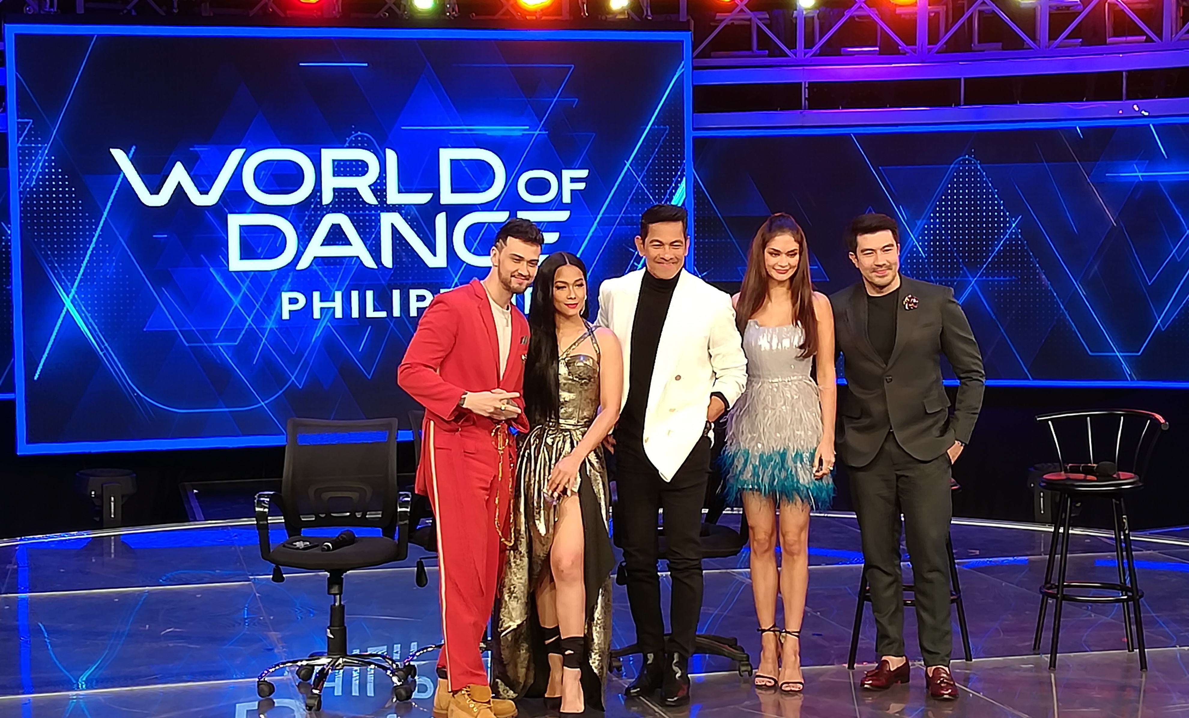 The judges and hosts of World of Dance Philippines