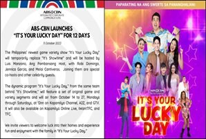 ABS-CBN launches "It's Your Lucky Day" for 12 days
