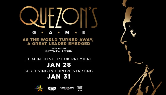 Critically acclaimed Filipino film “Quezon’s Game” screening in EU, to premiere via ‘film in concert’ event