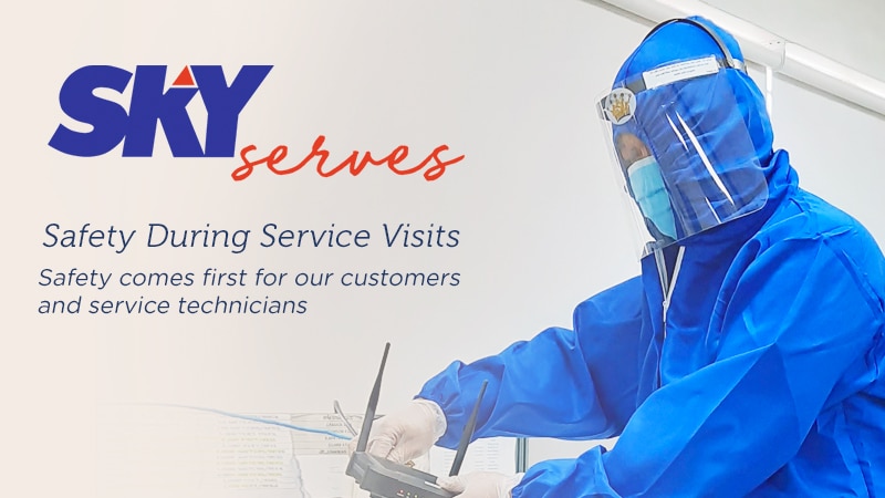 SKY sets friendly safety procedures for SKY service teams
