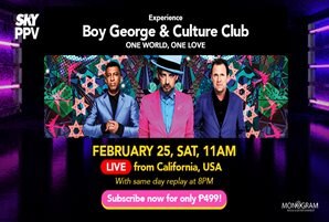 Get front row seats to “Boy George & Culture Club: One World, One Love” concert via SKY Pay-Per-View