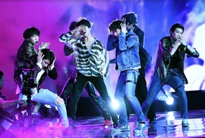 Korean pop sensation BTS performs at the "2019 Billboard Music Awards"