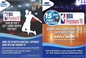 SKY brings back NBA Premium TV with promos
